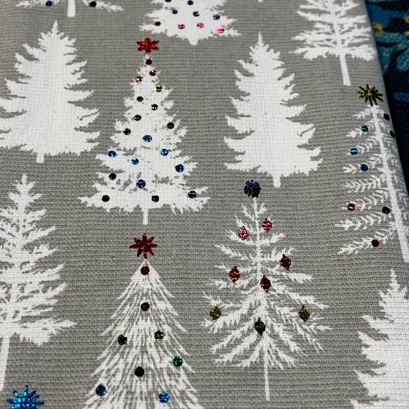 NEW Set of Two Cupcakes And Cashmere Cotton Sparkly Trees Dish Towels 20” x 30” - Picture 7 of 7